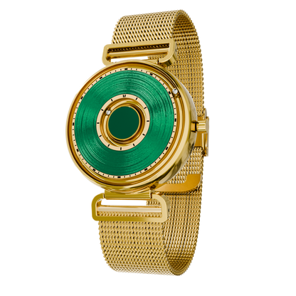 Bella Gold Green Maschenarmband Gold