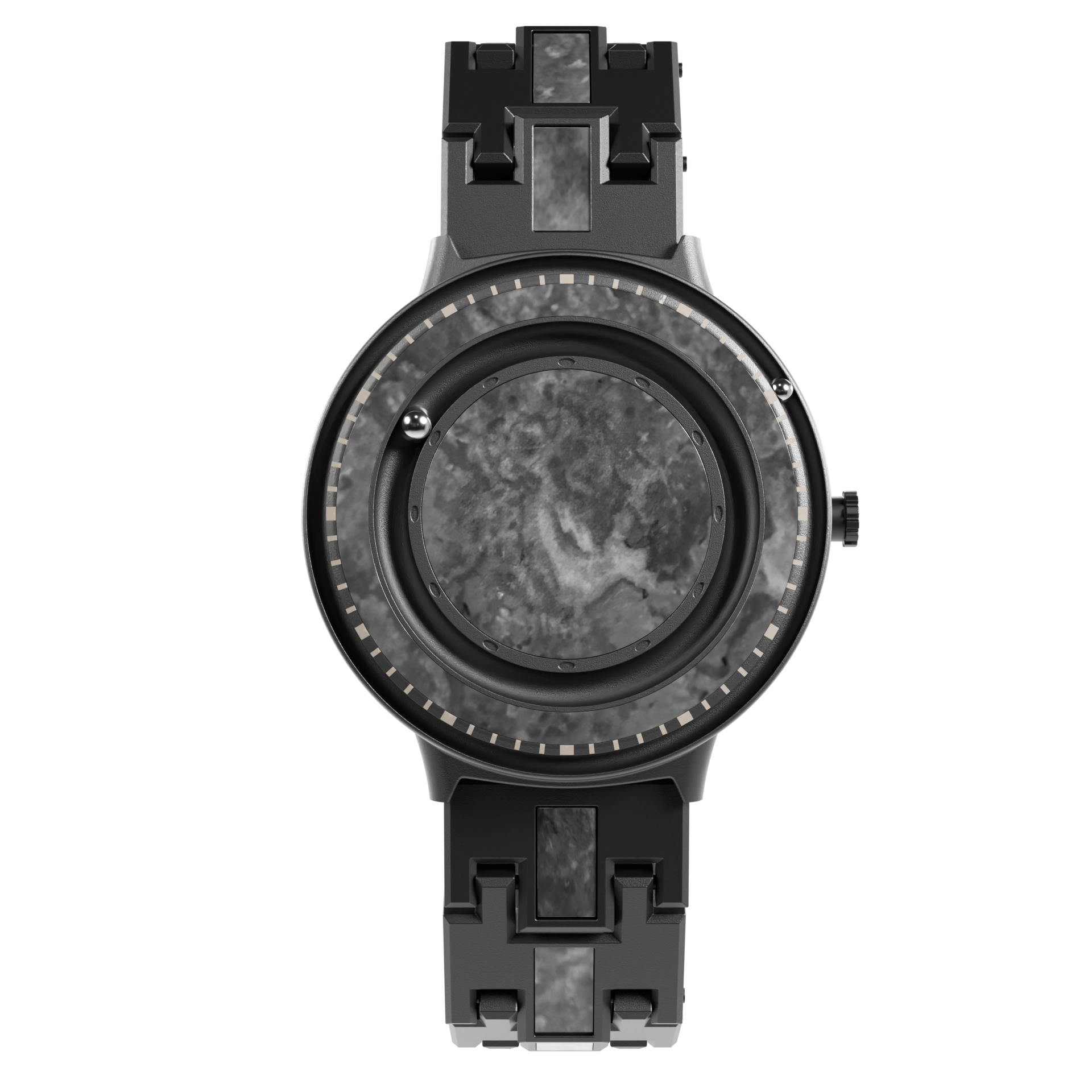 Magneto-Watch-Marble-Black-Front