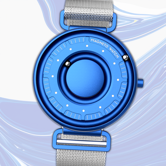 Primus Blue Maschenarmband Silber