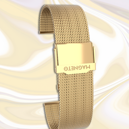 Maschenarmband Gold mit Sicherheitsverschluss