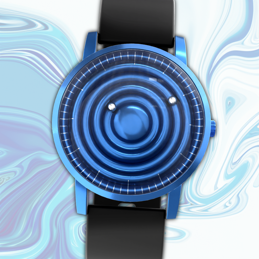 Wave Blue Silikon Schwarz (mit Glas)